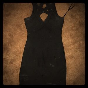 Black dance dress